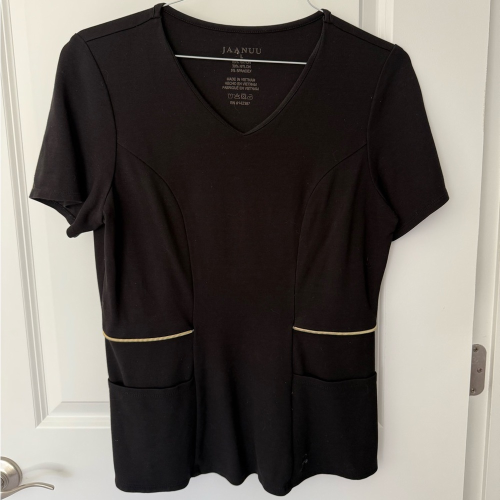 Jaanuu black scrub top